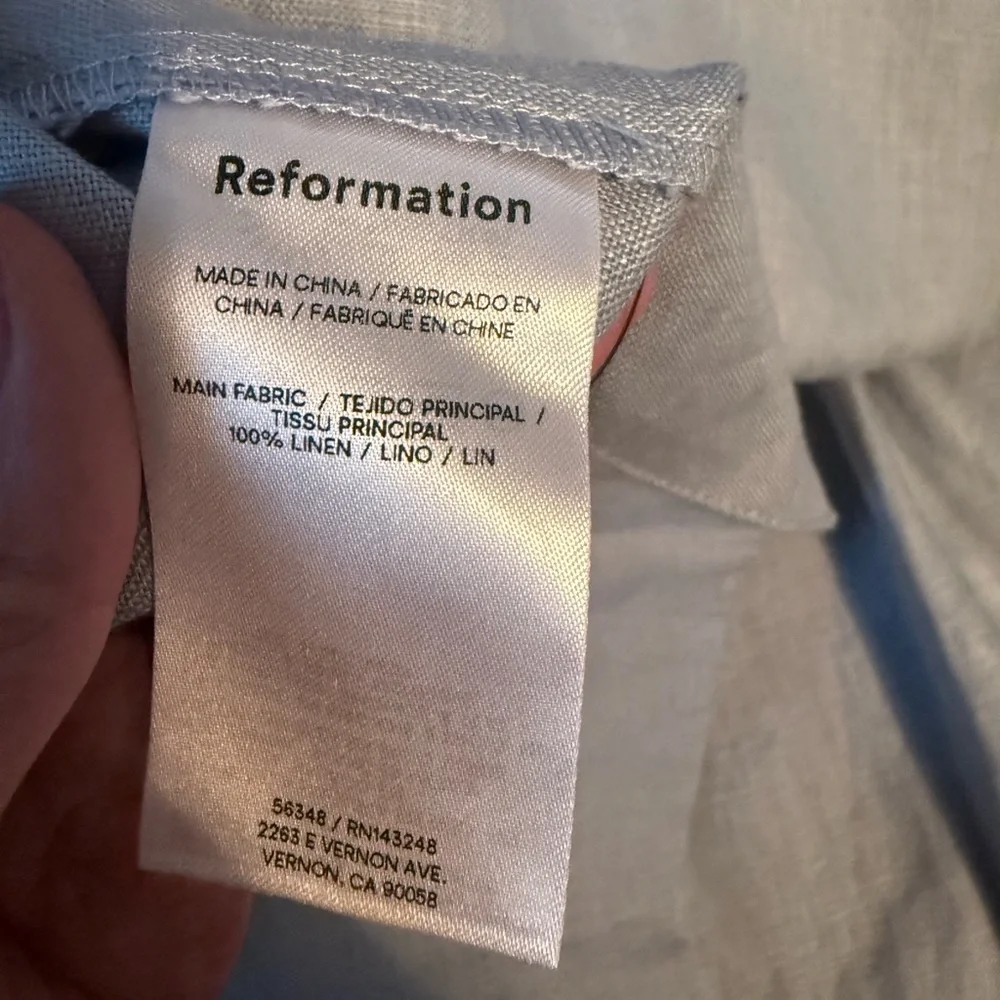 NWT Reformation Evy Linen Two Piece Size 8 - Picture 9 of 9